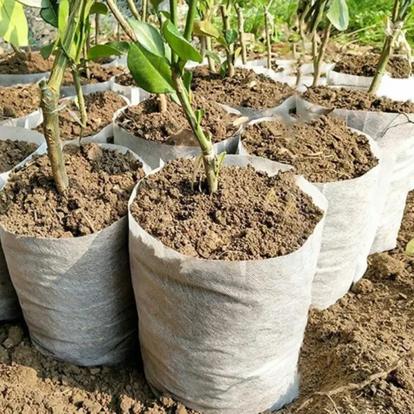 50%HOT 100pcs-Degradable Corrosion Resistant Non Woven Non Woven Nursery Plant Grow Bag Planter Garden Environmental Protection