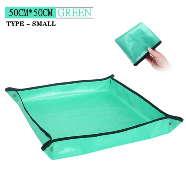 1x 50/66/100CM Planting Mat PE Gardening Potting Mat Gardening Pad Waterproof Foldable Pot Gardening Mat Transplanting Plant Pad - Image 6