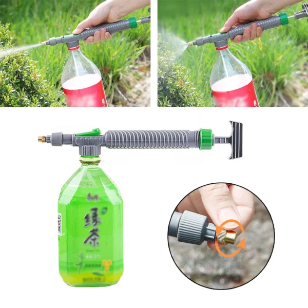 Manual High Pressure Air Pump Sprayer Adjustable Drink Bottle Spray Head Nozzle Garden Watering Tool Sprayer Agriculture Tools - Image 5