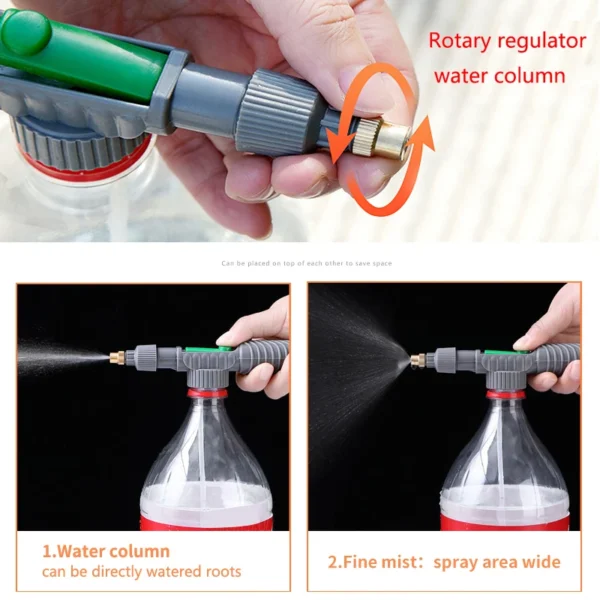 Manual High Pressure Air Pump Sprayer Adjustable Drink Bottle Spray Head Nozzle Garden Watering Tool Sprayer Agriculture Tools - Image 3